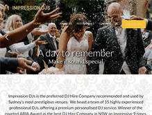 Tablet Screenshot of impressiondjs.com.au